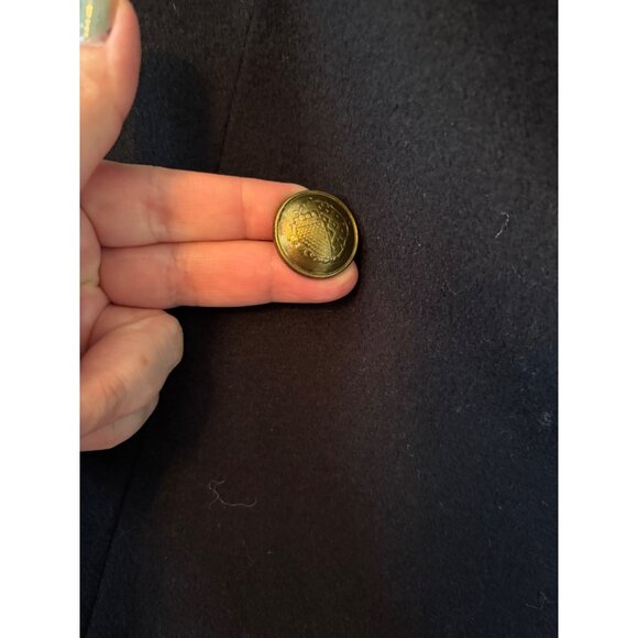 AllSaints Womens Baye Wool Blend Double-Breasted Coat Gold Buttons US 4 UK 8 - Picture 7 of 15